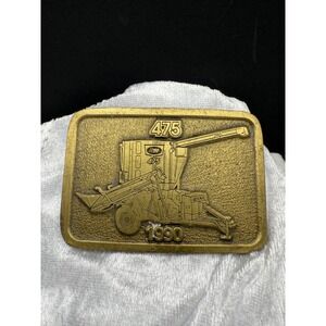 Vintage Farm Belt Buckle Equipment Gold Tone1990 Artsway 475 Dad‎ Gift